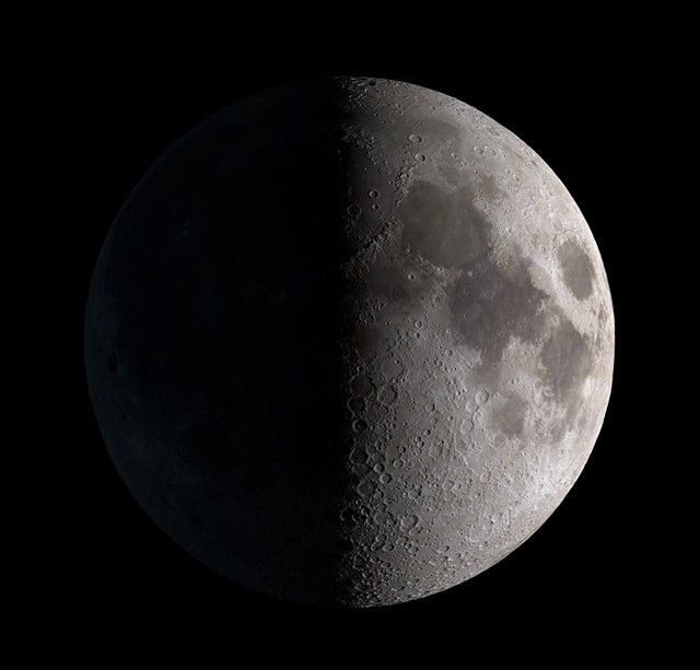 First Quarter Moon, Isle of Wight